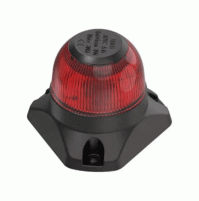 Fixed Mount - LED ALL ROUND LIGHT Navigation Lamp  - PC MATERIAL - RED - WK-ARL1-RD - AZLED